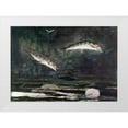 thumbnail image 1 of Homer, Winslow 24x18 White Modern Wood Framed Museum Art Print Titled - Leaping Trout, 1 of 4