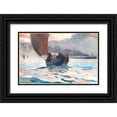 thumbnail image 1 of Homer, Winslow 32x22 Black Ornate Wood Framed with Double Matting Museum Art Print Titled - Returning Fishing Boats, 1 of 4