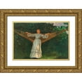 thumbnail image 1 of Homer, Winslow 32x23 Gold Ornate Wood Framed with Double Matting Museum Art Print Titled - Summer Afternoon, 1 of 4