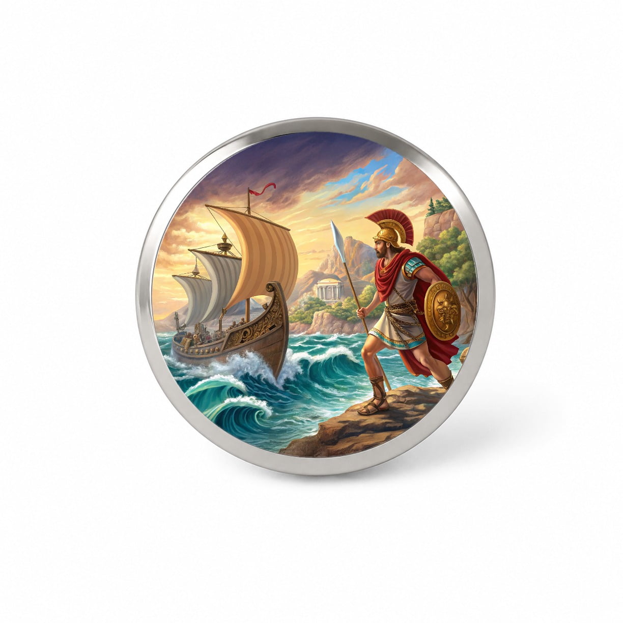 Homer's Iliad And The Odyssey Trojan War Backpack Hat Novelty Lapel Pin ...