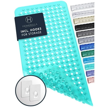 Homerella Bathtub Mat Non Slip | Anti Mold Mildew Resitant Shower Mats | 35x16" | Machine Washable