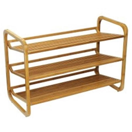 Homeric Bamboo Shoe Rack - 3 Tier