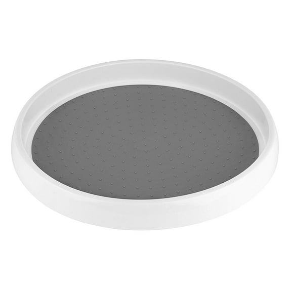 Homeries Lazy Susan Turntable (9 Inch) - Single Round Rotating Kitchen Spice Organizer for Cabinets, Pantry, Bathroom, Refrigerator - Non-Skid Surface & Rimmed Edge 1 Pack