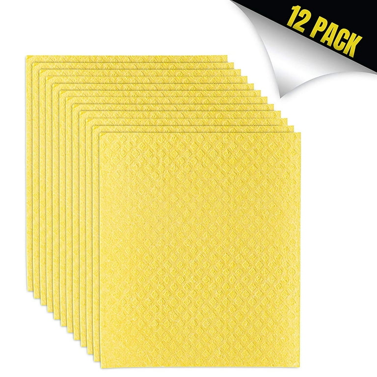 Teblacke 10 Pack Swedish Dishcloth Sponge Dishcloths Reusable