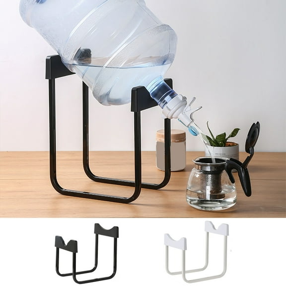 Homerr Bottled Water Holder Bucket Rack Bottled Water Holder Sturdy Easy to Use Strong Reusable Nozzle Tap Iron Detachable Gallon Rack
