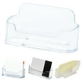 thumbnail image 1 of Homerr Business Card Holder Business Card Container Business Card Case Set 1 Smooth Surface Transparent Convenient Desktop Business Card Display Holder Office Supplies, 1 of 7