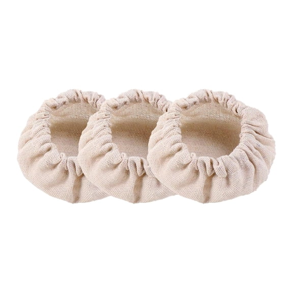 Homerr Cloth Cover 3Pcs Sourdough Starter Jar Covers Food Grade Unbleached Reusable Covers Kitchen Accessories Fermenting Dough Cover