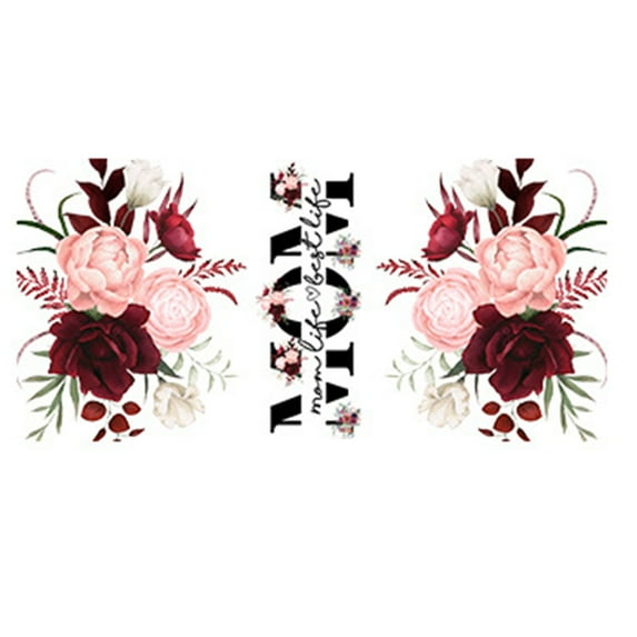 Homerr Cup Sticker Cup Sticker DIY Cup Wrap Transfer Sticker Cartoon Water Bottle Decals for Glass Furniture Ceramics Coffee Cup DIY Sticker