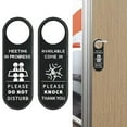 thumbnail image 1 of Homerr Door Sign Beautifully Designed Door Sign Double Sided Door Sign Hanging Reminder Signs Meeting Please Do Not Disturb Door Hanger for Hotel Office Meeting, 1 of 7