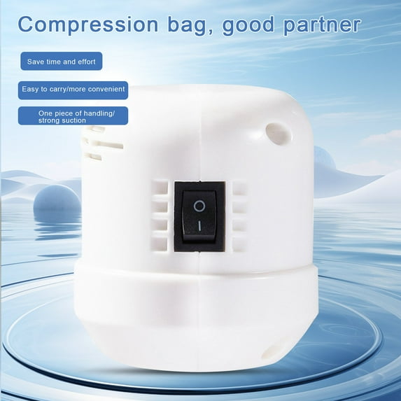 Homerr Electric Vacuum Pump Electric Pump Electric Pump for Vacuum Compression Low Noise 55W | US/EU Plug Portable High Power Motor Energy Efficient Sealer Vacuum
