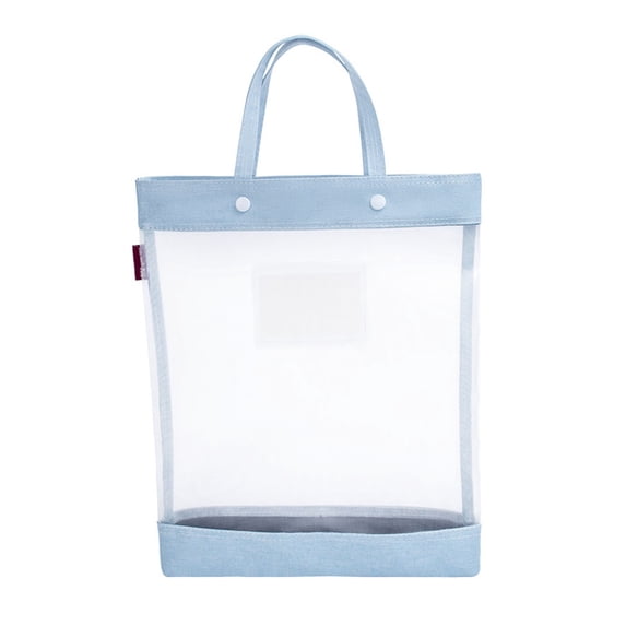 Homerr File Holder Organizer File Holder Carrying Case with Handle Transparent Large Capacity Strong Load-bearing Portable Document Storage Organizer Handheld File Holder