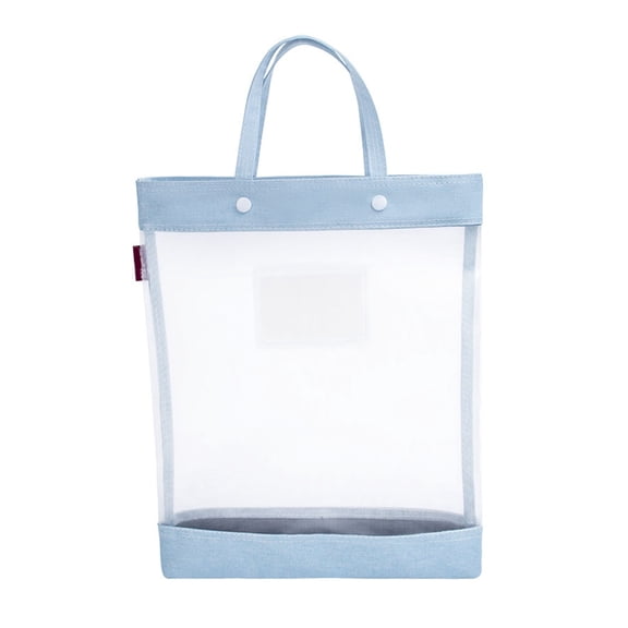 Homerr File Holder Organizer File Holder Carrying Case with Handle Transparent Large Capacity Strong Load-bearing Portable Document Storage Organizer Handheld File Holder