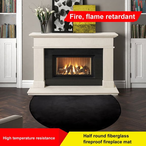 Homerr Flame Retardant Mat Non slip Fireplace Mat Fireplace Mat | High Temperature Resistant Non slip Design | Multifunctional Flame Retardant Fireproof Floor Mat