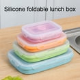 thumbnail image 1 of Homerr Folding Lunch Box Lightweight Lunch Box Silicone Folding Lunch Box Portable Lightweight Food Storage Container Expandable Leak proof for Office School Home 350ML/800ML, 1 of 7