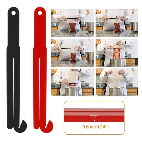 Homerr Food Bag Opener 1/2Pcs Food Opener Easy to Use Food Pouch Cutter Efficient Opening Squeezer for Home Kitchen Bag Cutter