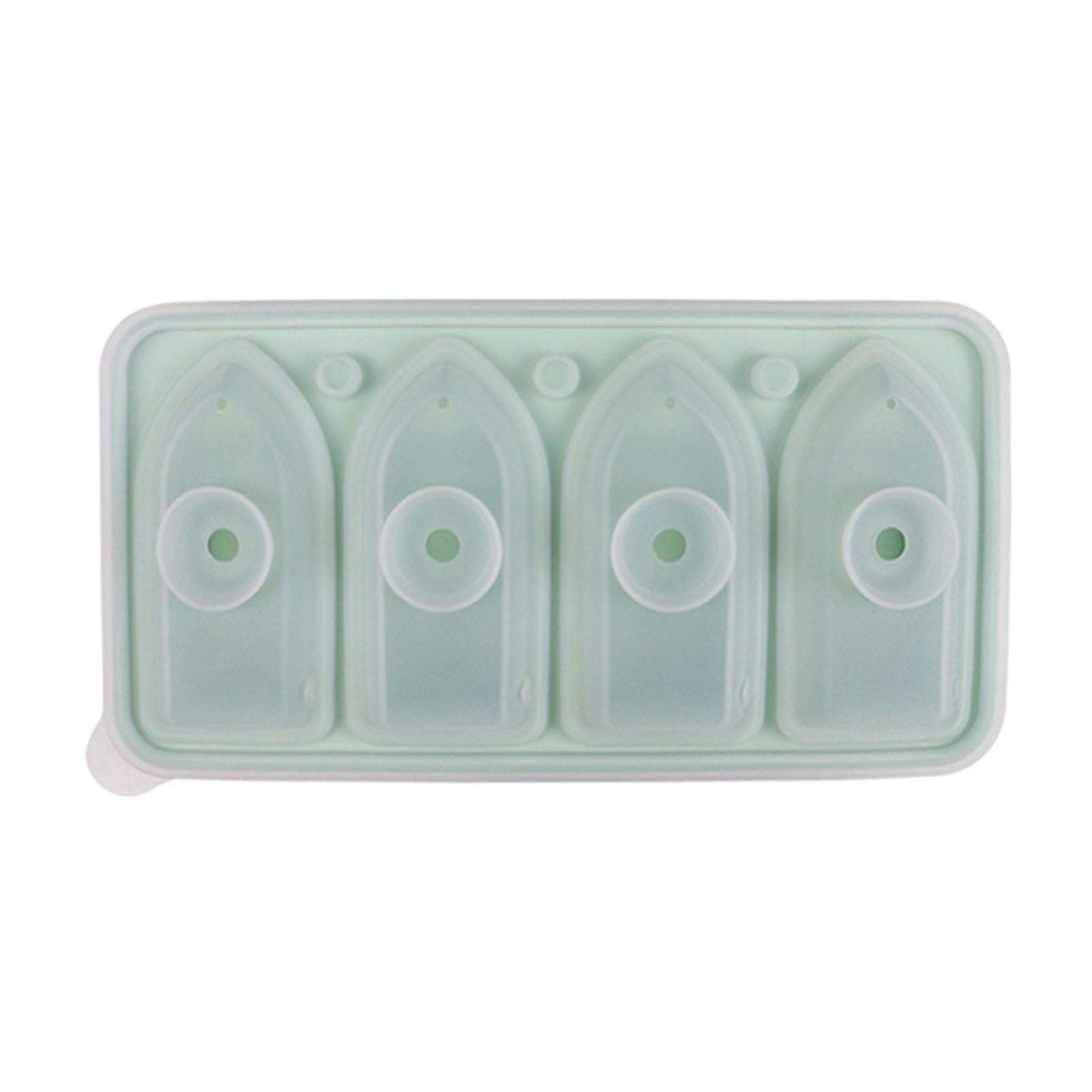 Homerr Ice Tray with Funnel Lid Ship Silicone Ice Cube Tray with Funnel ...