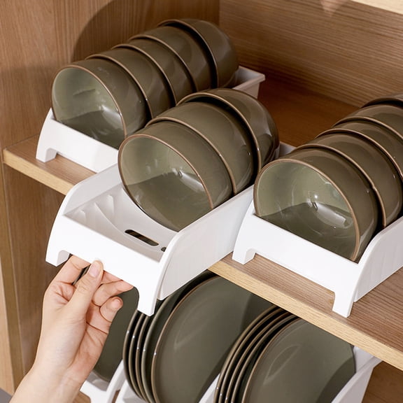 Homerr Kitchen Dishware Storage Rack Dish Storage Rack Kitchen Dishware Storage Rack Drainage Large Capacity Holder with Division Kitchen Storage Tool