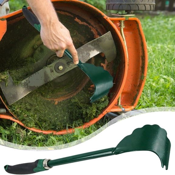 Homerr Lawn Mower Cleaning Tool Stainless Steel Mower Brush Long Handle Mower Deck Debris Removal Tool | Multi Functional Lawnmower Cleaning Accessory