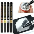 thumbnail image 1 of Homerr Mirror Chrome Pen Mirror Effect Marker Metal Chrome Paint Marker Golden Waterproof Model Painting DIY Art Projects Reflective Permanent Metallic Liquid Marker, 1 of 8