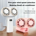 thumbnail image 1 of Homerr Portable Handheld Fan Cooling Fan Portable Handheld Fan - Digital Display, 90-Degree Foldable, Low Noise, Rechargeable, 1 of 10