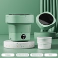 thumbnail image 1 of Homerr Portable Washing Machine Foldable Washing Machine Low Noise 6.5L Portable Foldable Detachable Drain Basket Baby Clothes Briefs Washing Mini Washer, 1 of 7
