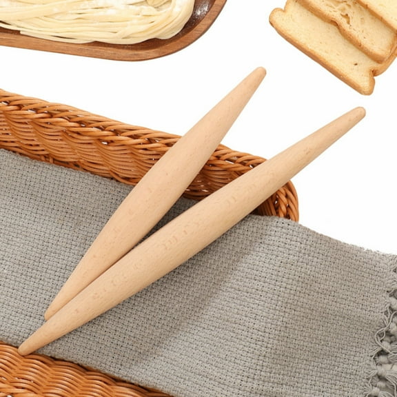 Homerr Premium Rolling Pin Smooth Textured Rolling Pin Double Tip Non Rolling Pin Fine Craftsmanship Cake And Pasta Supply