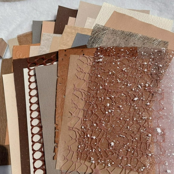 Homerr Scrapbook Paper Scrapbooking Paper Scrapbook Set 30/40Pcs Mixed Multi styles Textured DIY Craft Card Making Photo Album Decor