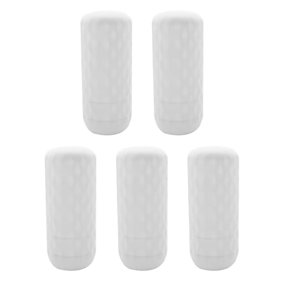 Homerr Silicone Bottle Cover 5Pcs Bottle Cover Reusable Stretchable Silicone Bottle Protector Leak-proof Bottle Holder for Travel Essentials Leak-proof Toiletry Cover