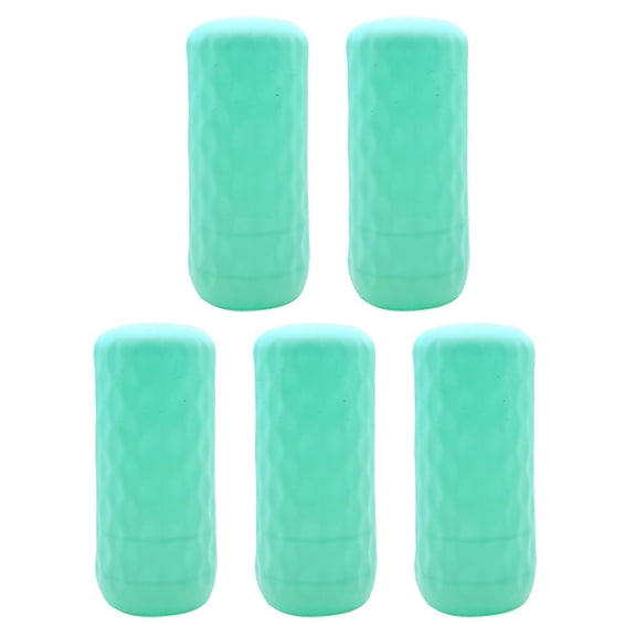 Homerr Silicone Bottle Cover 5Pcs Bottle Cover Reusable Stretchable Silicone Bottle Protector Leak-proof Bottle Holder for Travel Essentials Leak-proof Toiletry Cover