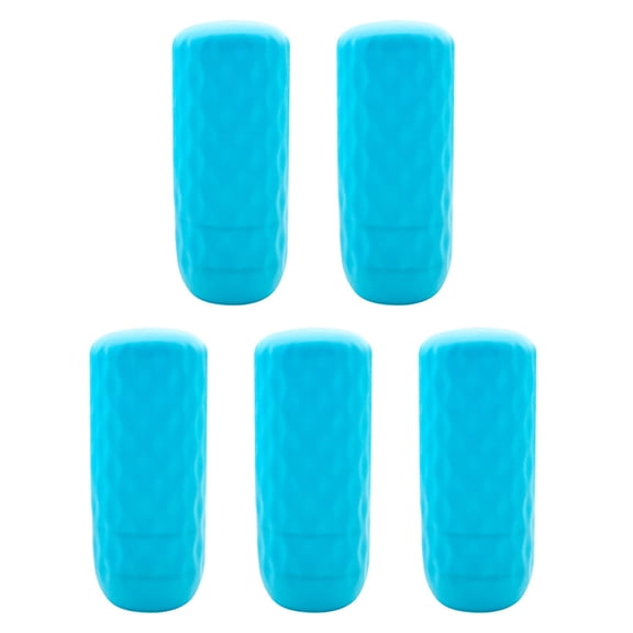 Homerr Silicone Bottle Cover 5Pcs Bottle Cover Reusable Stretchable Silicone Bottle Protector Leak-proof Bottle Holder for Travel Essentials Leak-proof Toiletry Cover
