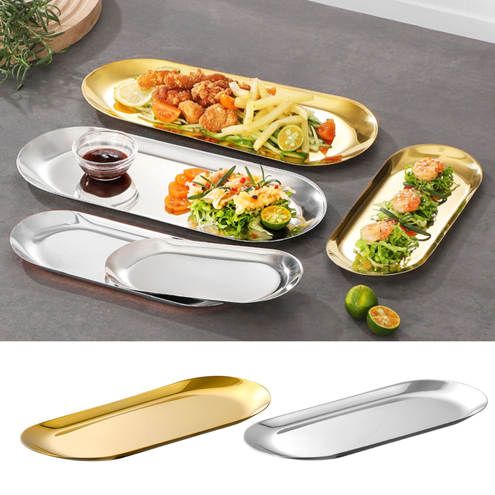 Homerr Stainless Steel Barbecue Plate Stackable Barbecue Plate Stainless Steel BBQ Plate Mirror