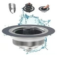 thumbnail image 1 of Homerr Stainless Steel Kitchen Sink Pop-up Core Floor Drain Strainer Plug Stainless Steel Sink Drain Strainer - 3-in-1, Leak-Proof, Fine Mesh Filter, 1 of 9