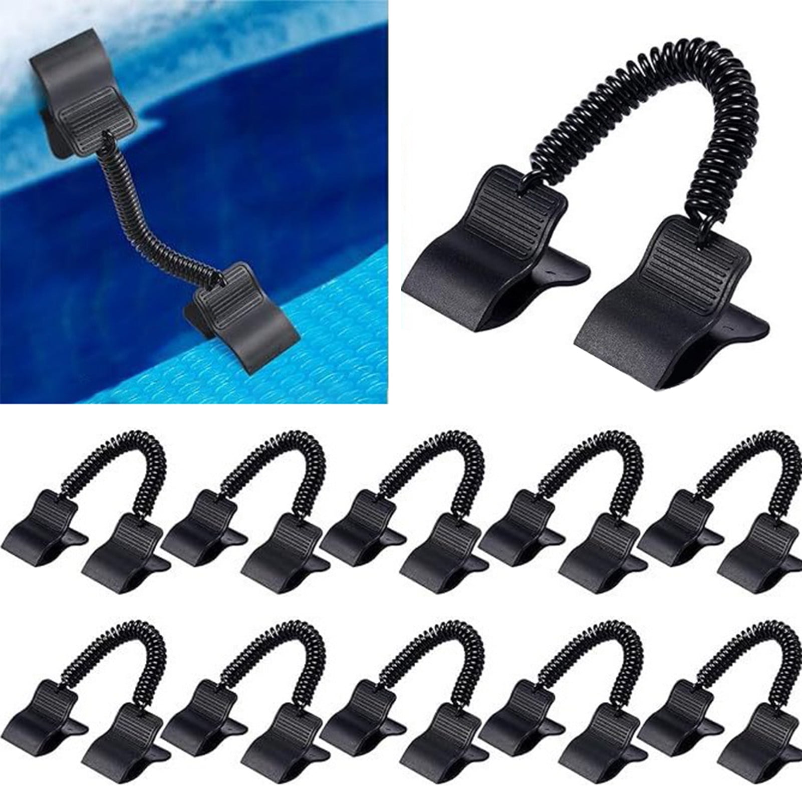 Homerr Swimming Pool Cover Clip Pool Cover Clip 12Pcs Swimming Pool ...