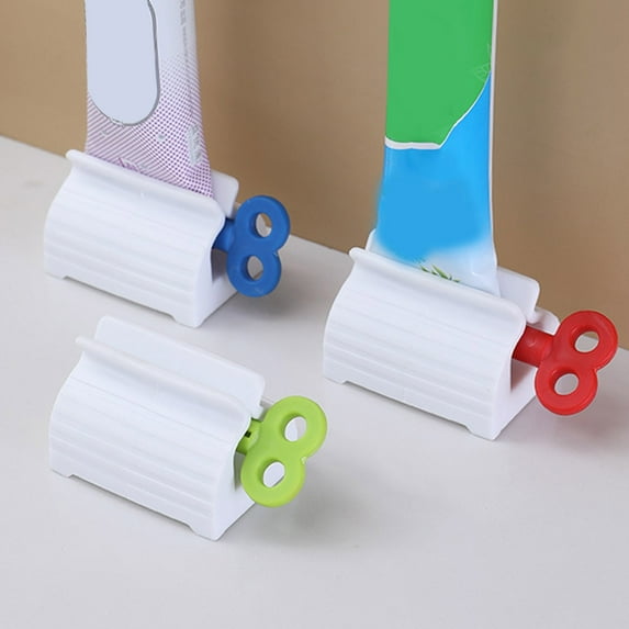 Homerr Toothpaste Squeezer Rolled Tube Toothpaste Holder 4Pcs Automatic Toothpaste Squeezer Oral Care Bathroom Tools Cosmetics Press