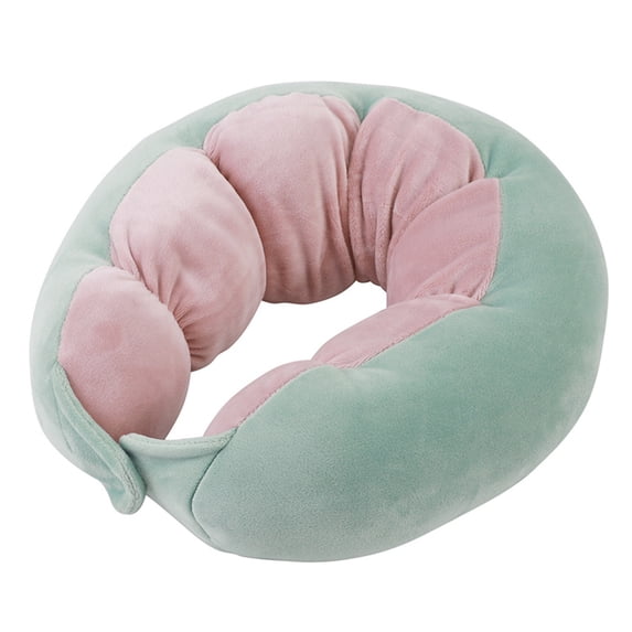 Homerr U-shaped Travel Pillow Portable Travel Pillow Neck Support Cushion -Soft Breathable Washable Non-Fading Adjustable Airplane Car Travel Cushion Memory Foam Neck Pillow