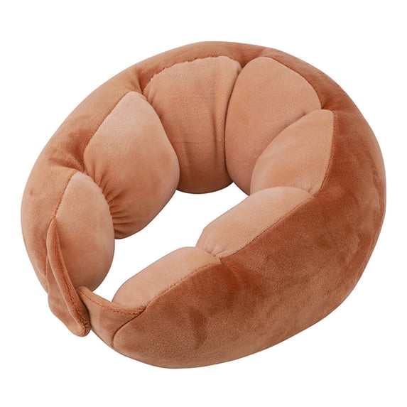 Homerr U-shaped Travel Pillow Portable Travel Pillow Neck Support Cushion -Soft Breathable Washable Non-Fading Adjustable Airplane Car Travel Cushion Memory Foam Neck Pillow