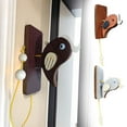 thumbnail image 1 of Homerr Woodpecker Knocker Decoration Woodpecker Doorbell Decoration Woodpecker Knocker Doorbell with Pull Rope Front Door Knocker Wooden Shopkeeper Bell Kids Bird Toy Home Entrance Decoration, 1 of 9