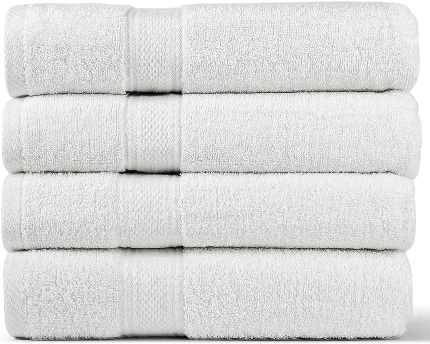 Homes Perception 4 Pack Bath Towel Set | Ultra Soft and Durable Cotton Bath Towels | 500 GSM (Burgundy)