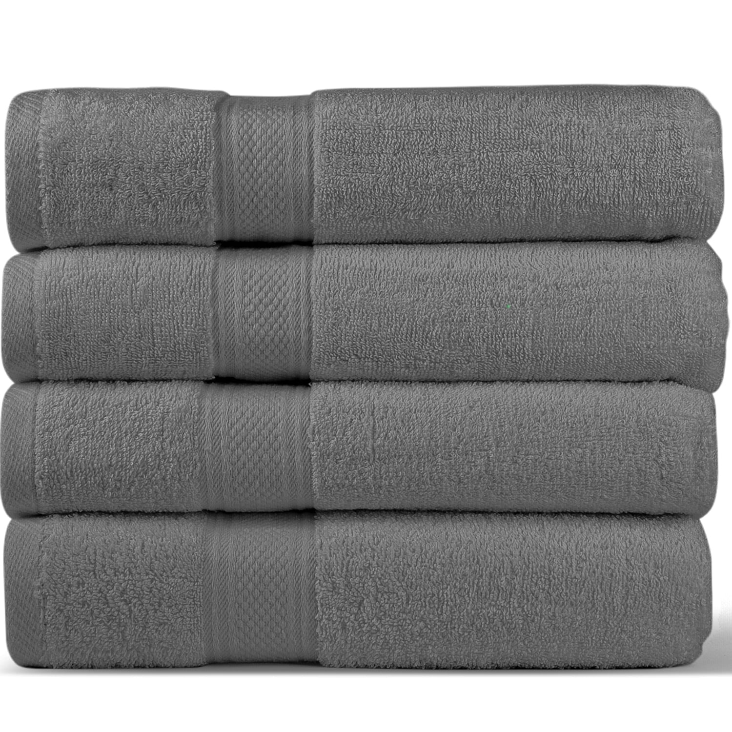 Homes Perception 4 Pack Bath Towels Set Bath Towel Set Clearance 27