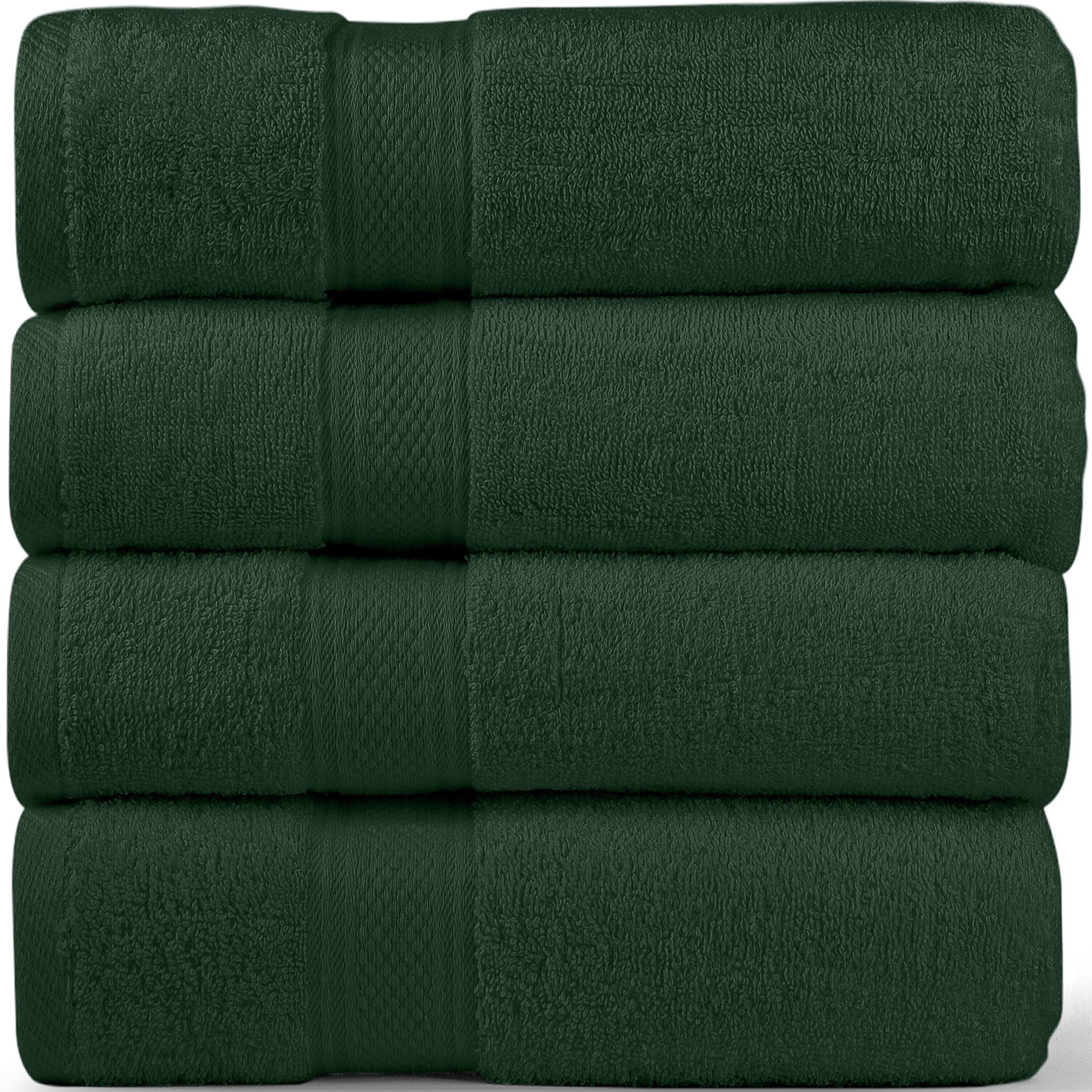 Homes Perception Luxury 4 Pack Bath Towel Green Set Absorbent and