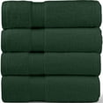 Homes Perception Luxury 4 Pack Bath Towel Green Set | Absorbent and ...