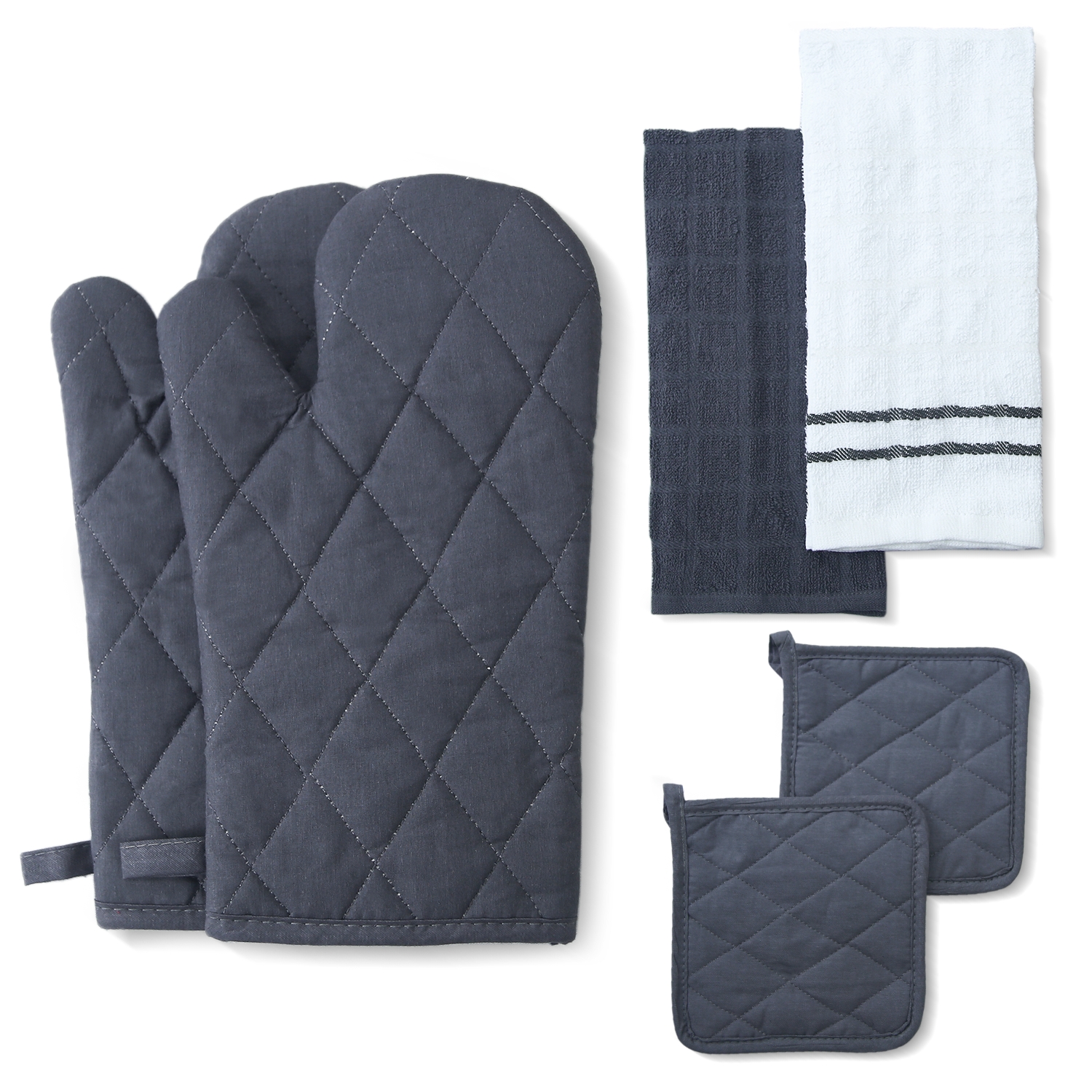 Pipsqueak Productions DP549 Cat Dish Towel And Pot Holder Set