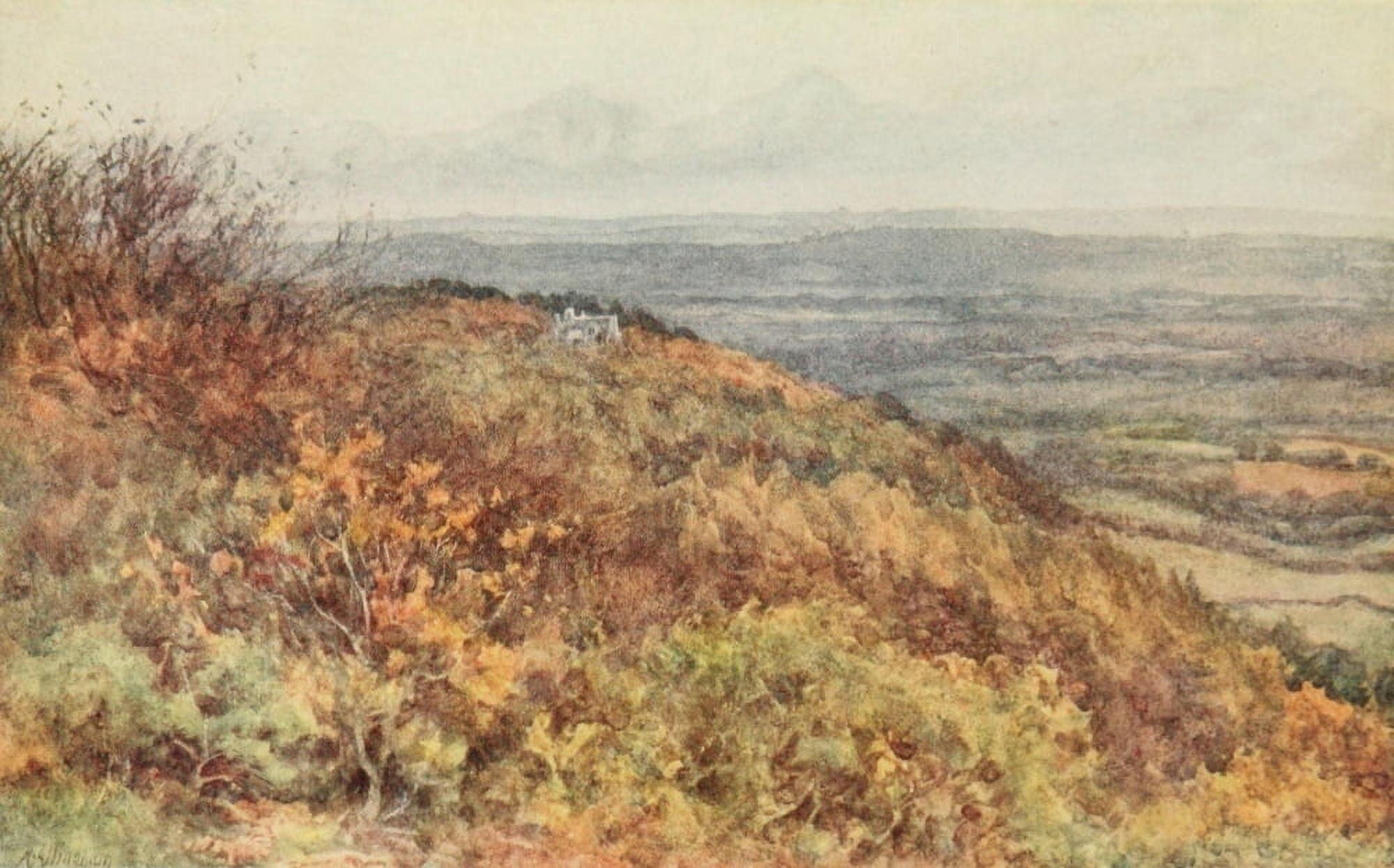 Homes of Tennyson 1905 Aldworth from Blackdown Canvas Art - Helen Allingham (24 x 36)