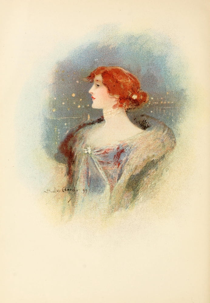 Homes of the Passing Show 1900 Lady Canvas Art - Dudley Hardy (24 x 36)