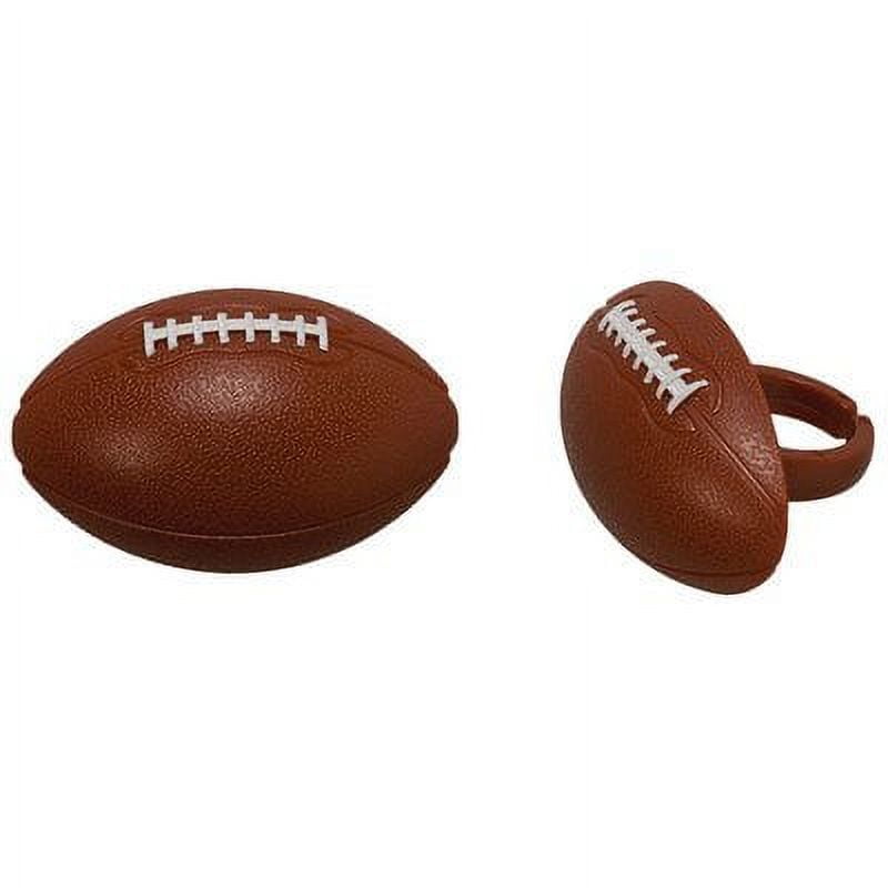HomesDiningEs Football Cupcake Rings, by Bakery Supplies (24 Count)