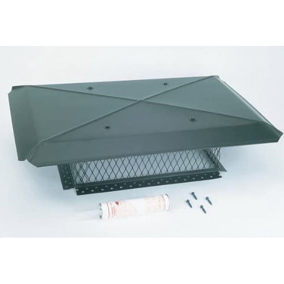 Gelco 13520 17 Inch x 17 Inch Model A Gelco Black Multi-flue Chimney Cap 18-ga. 8 Inch High 3/4 Inch Mesh 24-ga Lid