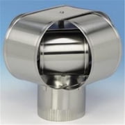 Homesaver 14909 9 Inch HomeSaver Windbeater Stainless Steel Cap 24-ga.