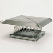 Homesaver Stainless Steel Single-Flue Chimney Cap - 8in. x 17in. - 304 Alloy