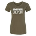 thumbnail image 1 of Homeschool Dropout Womens crewneck tee, 1 of 2