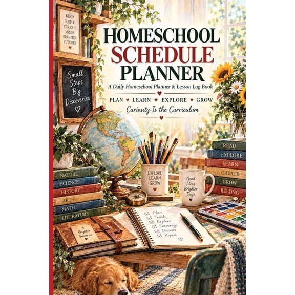 Homeschool Schedule Planner: A Daily Homeschool Planner & Lesson Log Book for Schedules, Subjects, Curriculum, Independe, (Paperback)